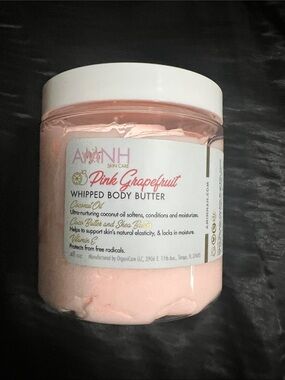 AMINH Pink Grapefruit Whipped Body Butter — Pink Jar